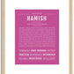 Hamish | Name Art Print