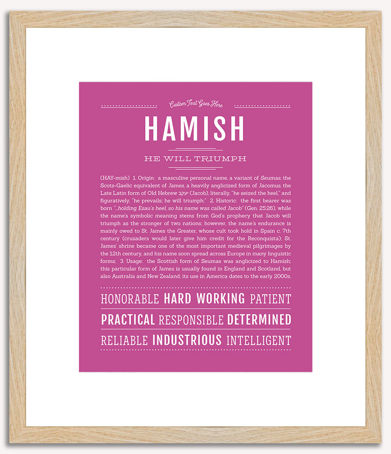 Hamish | Name Art Print