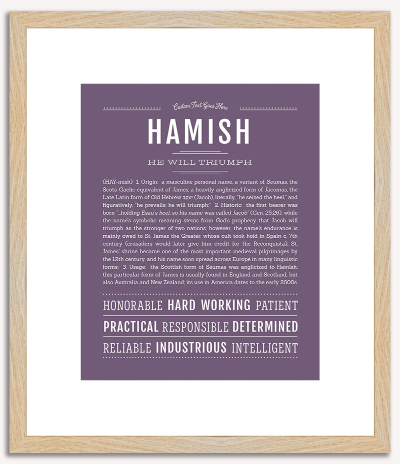 Hamish | Name Art Print