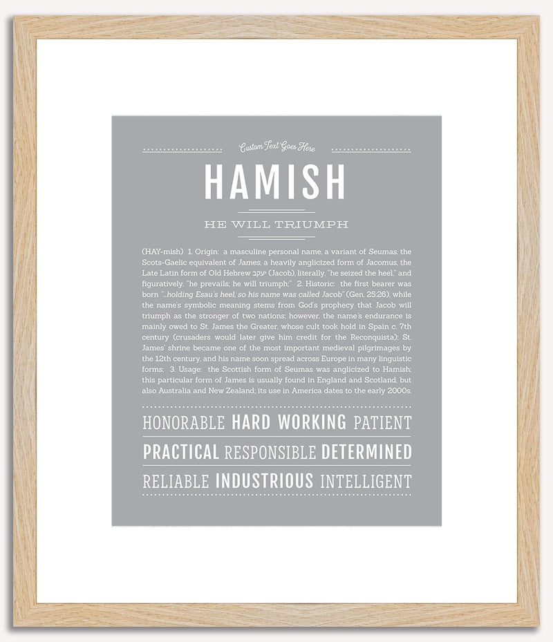 Hamish | Name Art Print