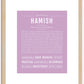 Hamish | Name Art Print