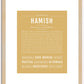 Hamish | Name Art Print