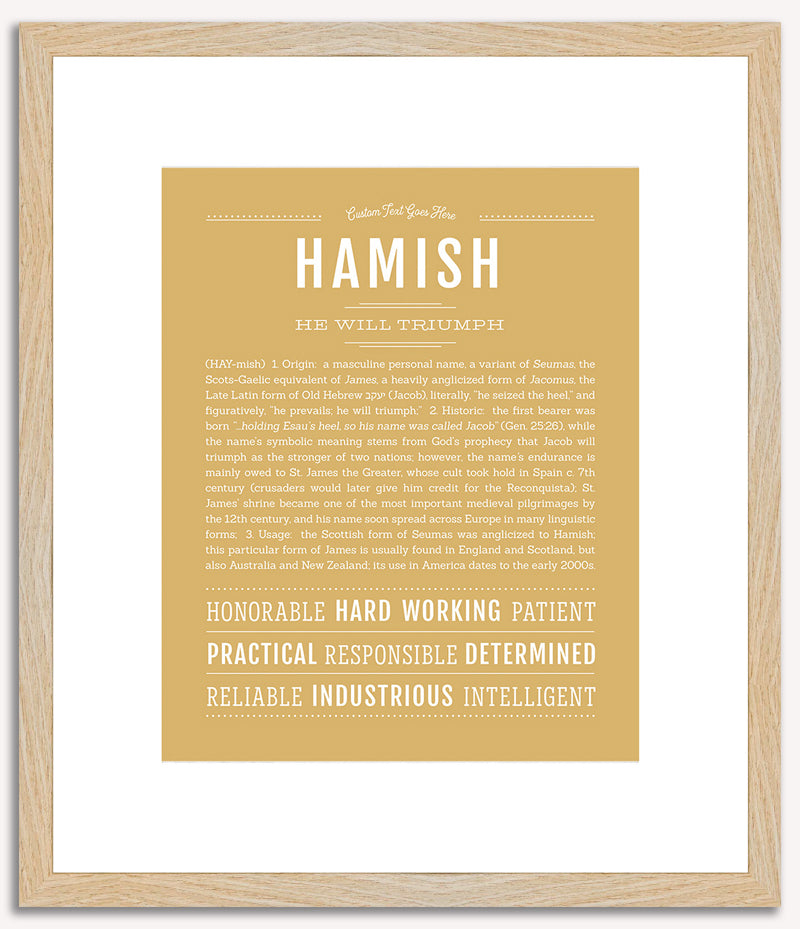 Hamish | Name Art Print