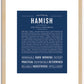 Hamish | Name Art Print