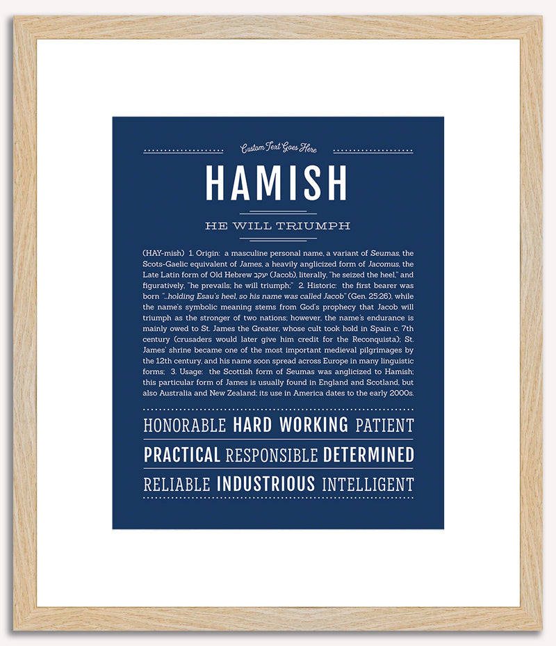 Hamish | Name Art Print