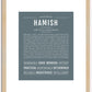 Hamish | Name Art Print