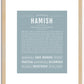 Hamish | Name Art Print