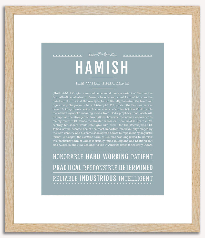 Hamish | Name Art Print