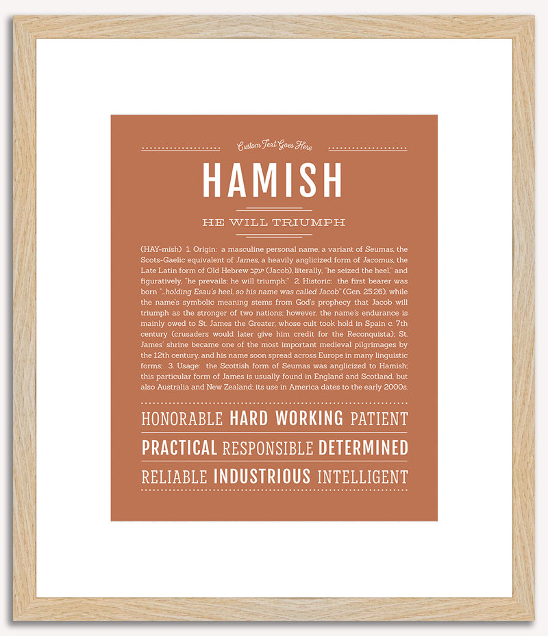 Hamish | Name Art Print