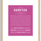 Hampton | Name Art Print