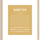 Hampton | Name Art Print