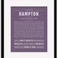 Frame Options | Deep Purple | Black Frame, Matted