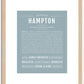 Hampton | Name Art Print