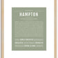 Hampton | Name Art Print