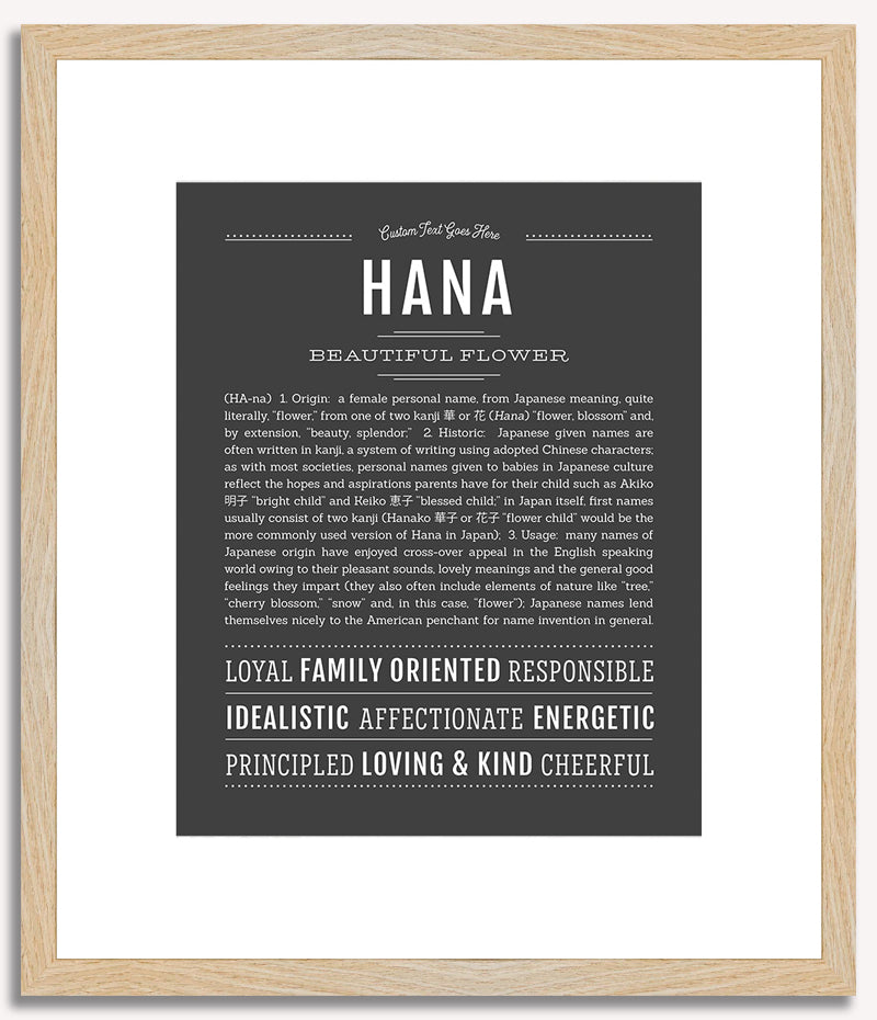 Hana | Name Art Print