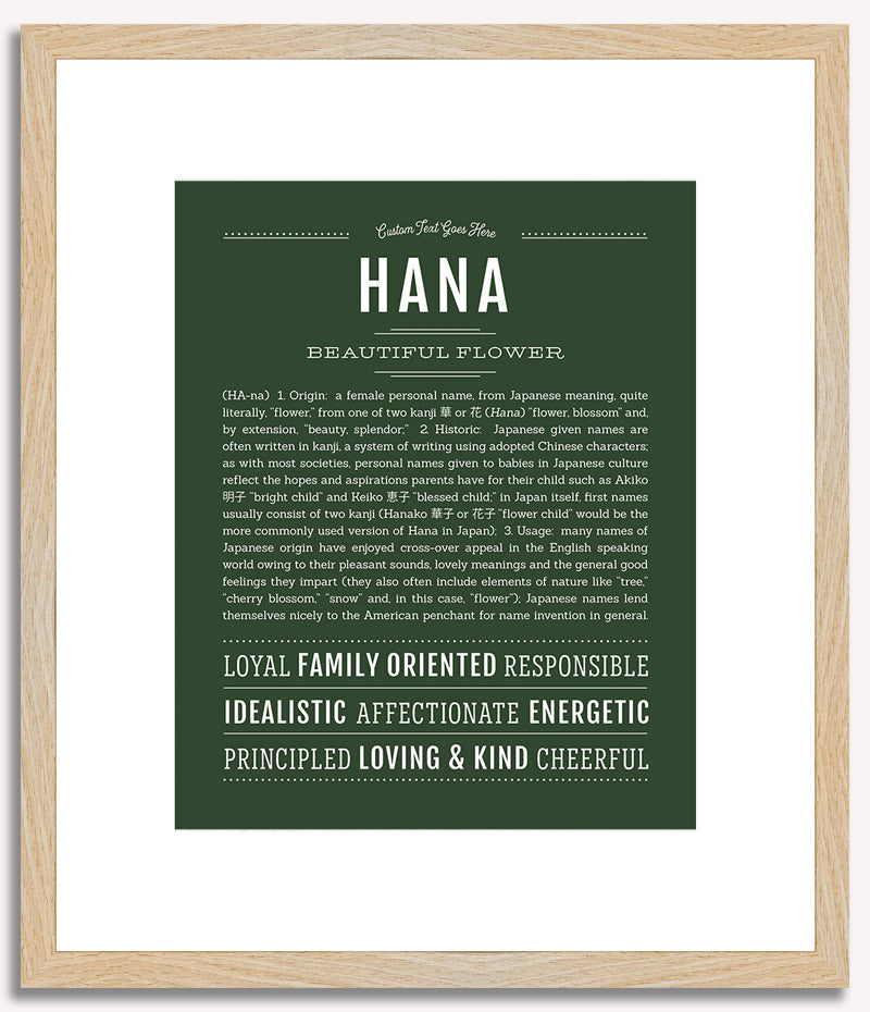 Hana | Name Art Print