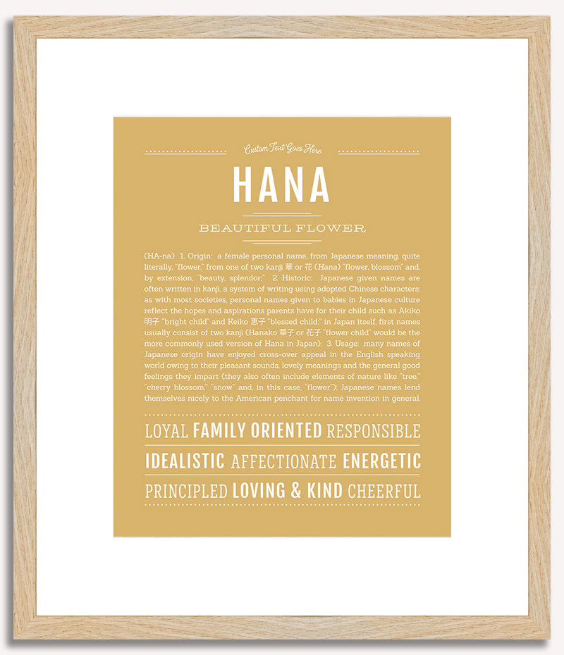 Hana | Name Art Print