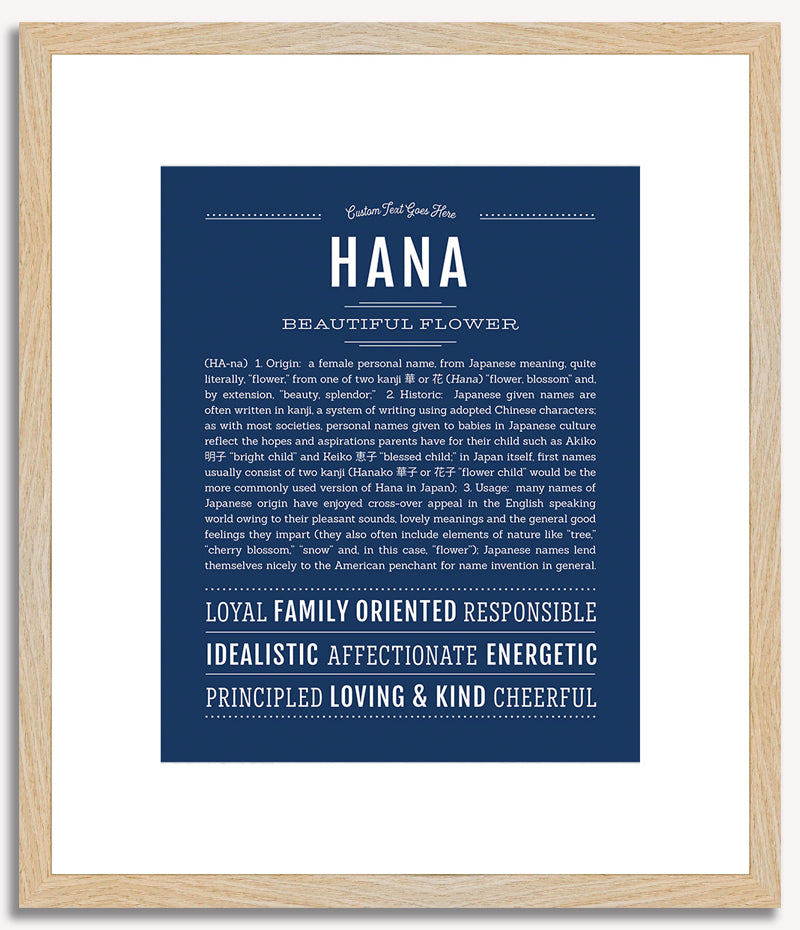 Hana | Name Art Print