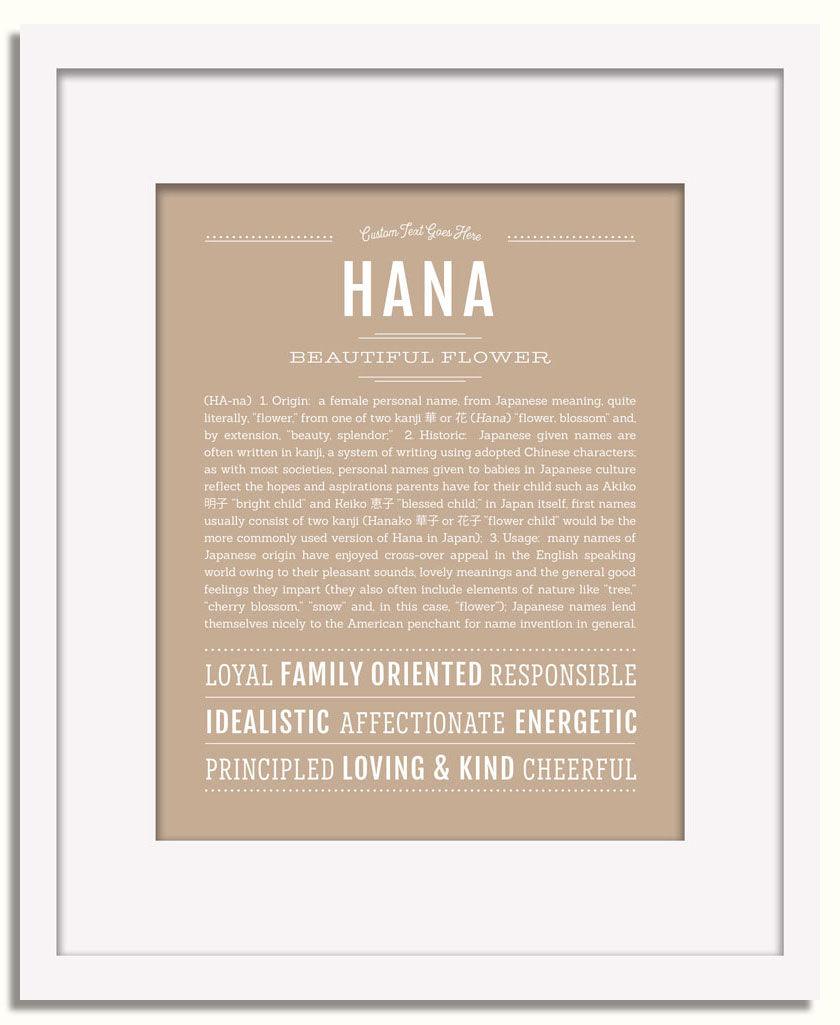 Frame Options | Tan | White Frame, Matted