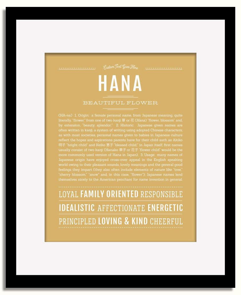 Frame Options | Matte Gold | Black Frame, Matted