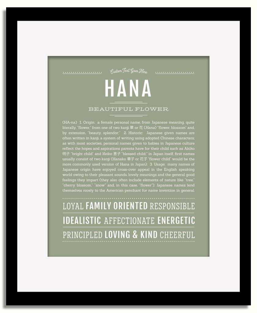 Frame Options | Sage | Black Frame, Matted