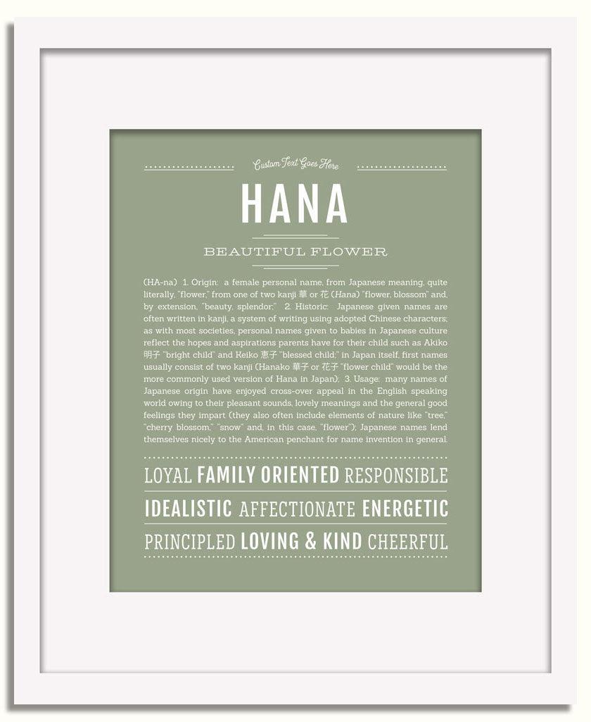 Frame Options | Sage | White Frame, Matted