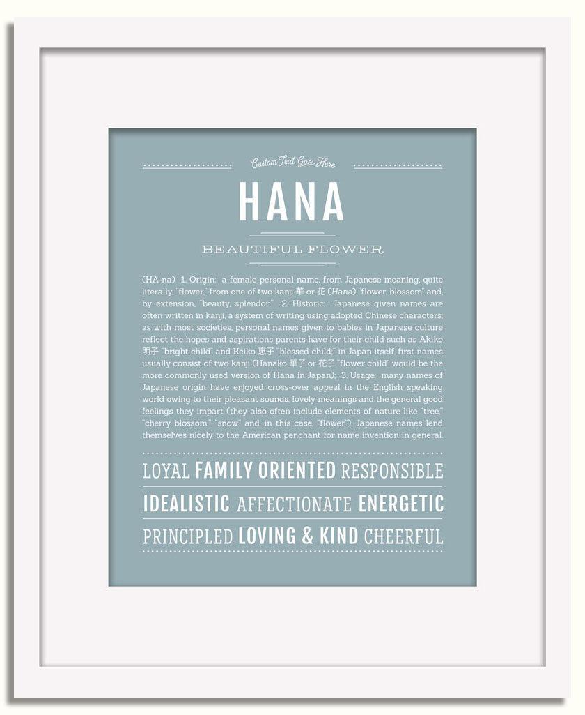 Frame Options | Powder Blue | White Frame, Matted