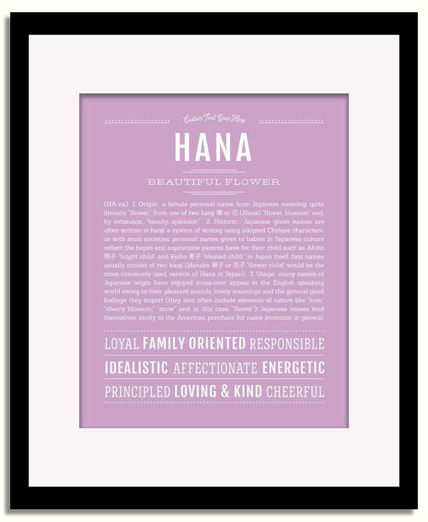 Frame Options | Lilac | Black Frame, Matted