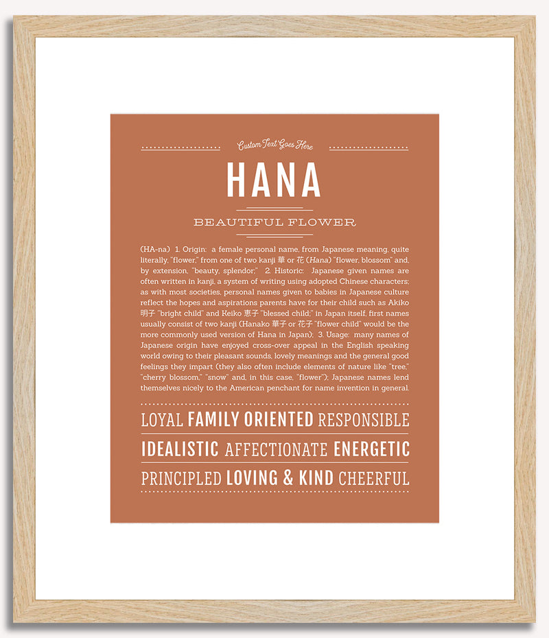 Hana | Name Art Print