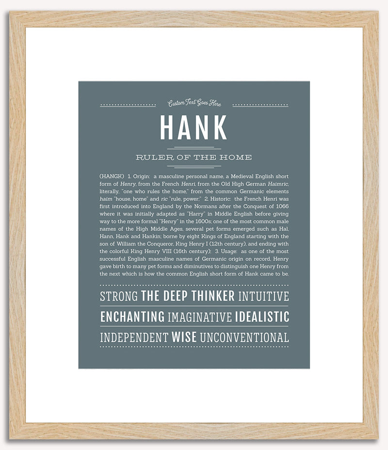 Hank | Name Art Print