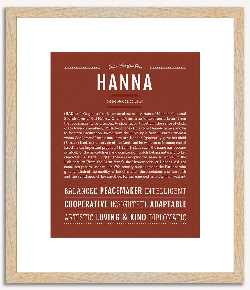 Hanna | Name Art Print