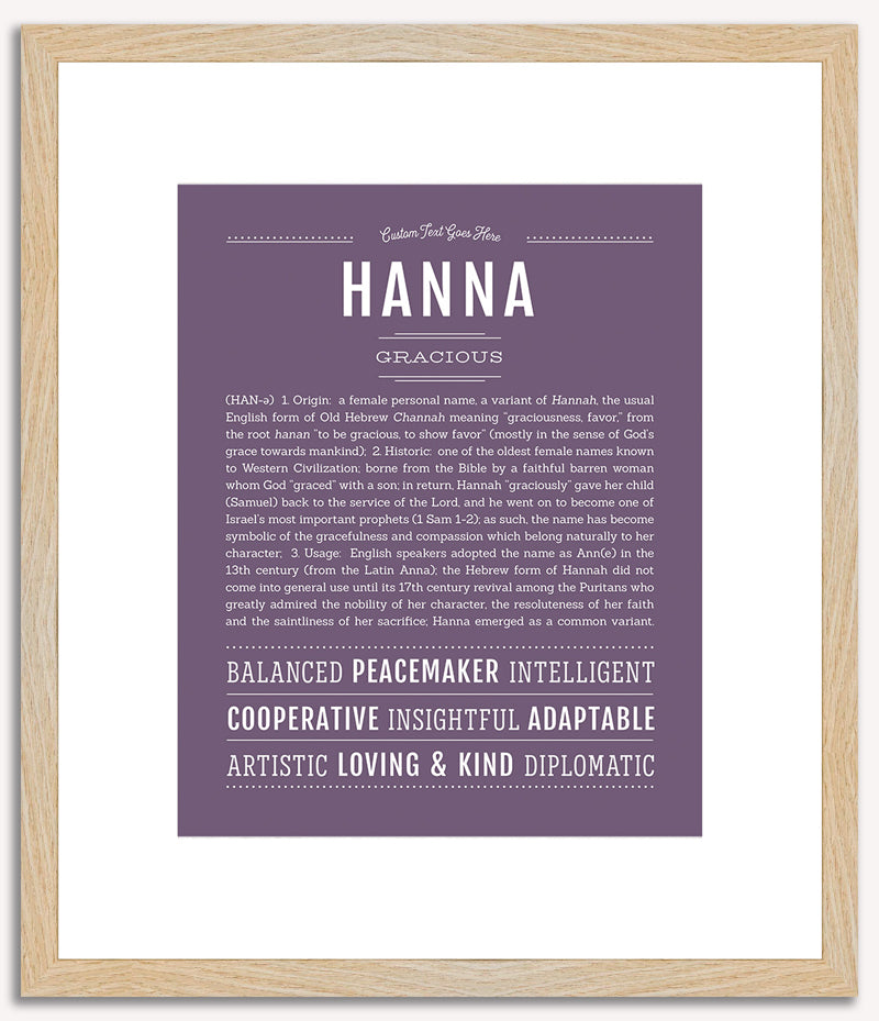 Hanna | Name Art Print