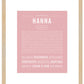 Hanna | Name Art Print