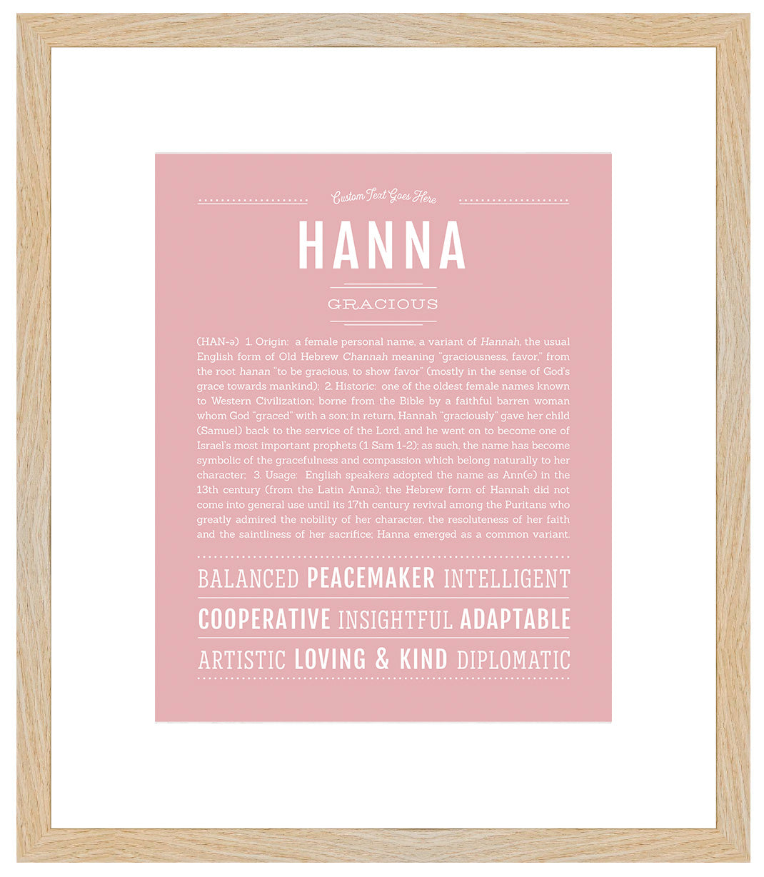 Hanna | Name Art Print