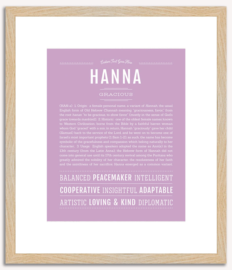 Hanna | Name Art Print