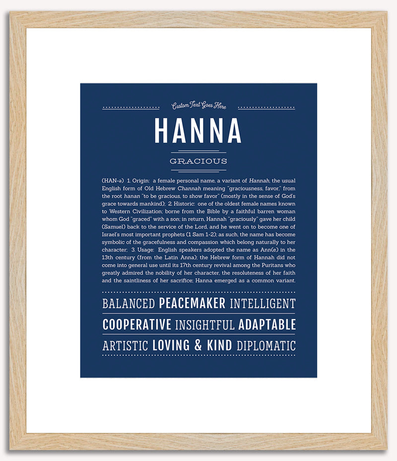 Hanna | Name Art Print