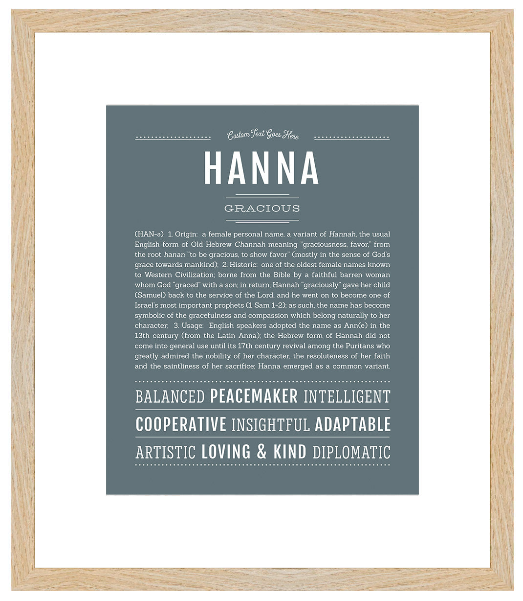 Hanna | Name Art Print