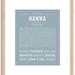 Hanna | Name Art Print