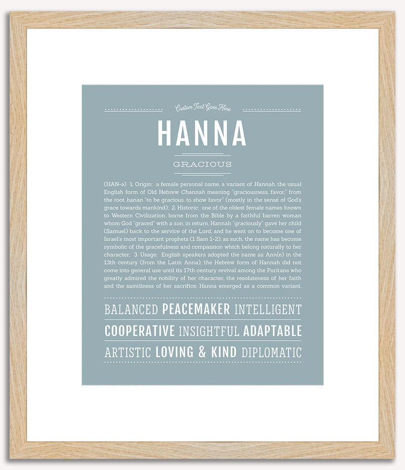 Hanna | Name Art Print