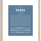 Hanna | Name Art Print