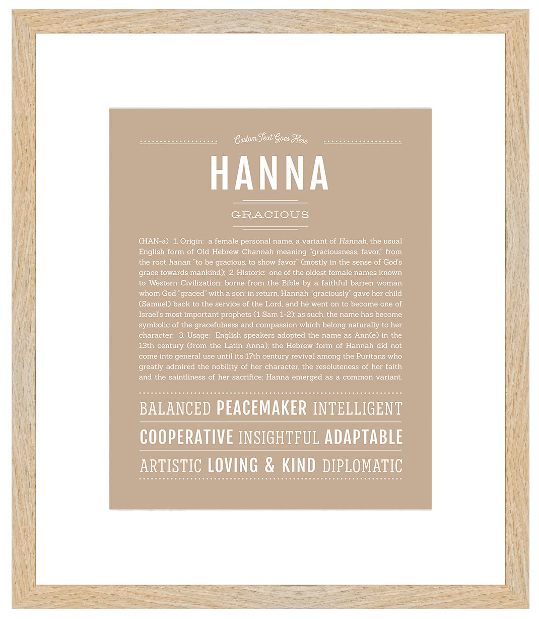 Hanna | Name Art Print