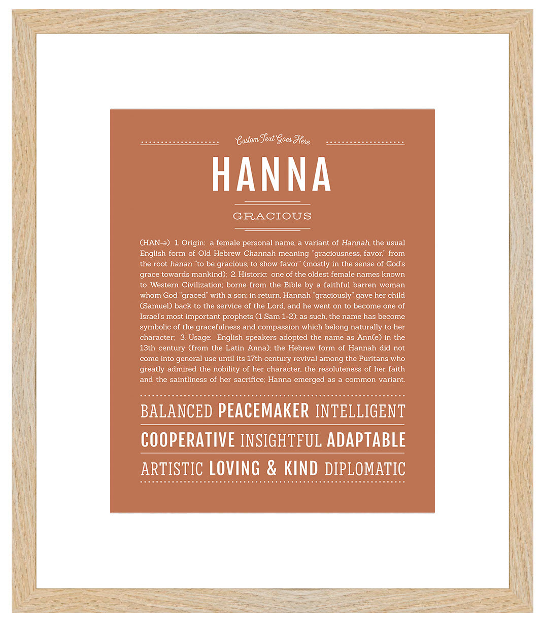 Hanna | Name Art Print