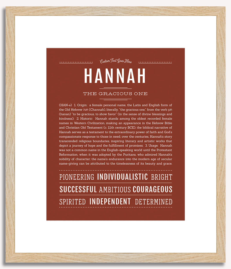 Hannah | Name Art Print