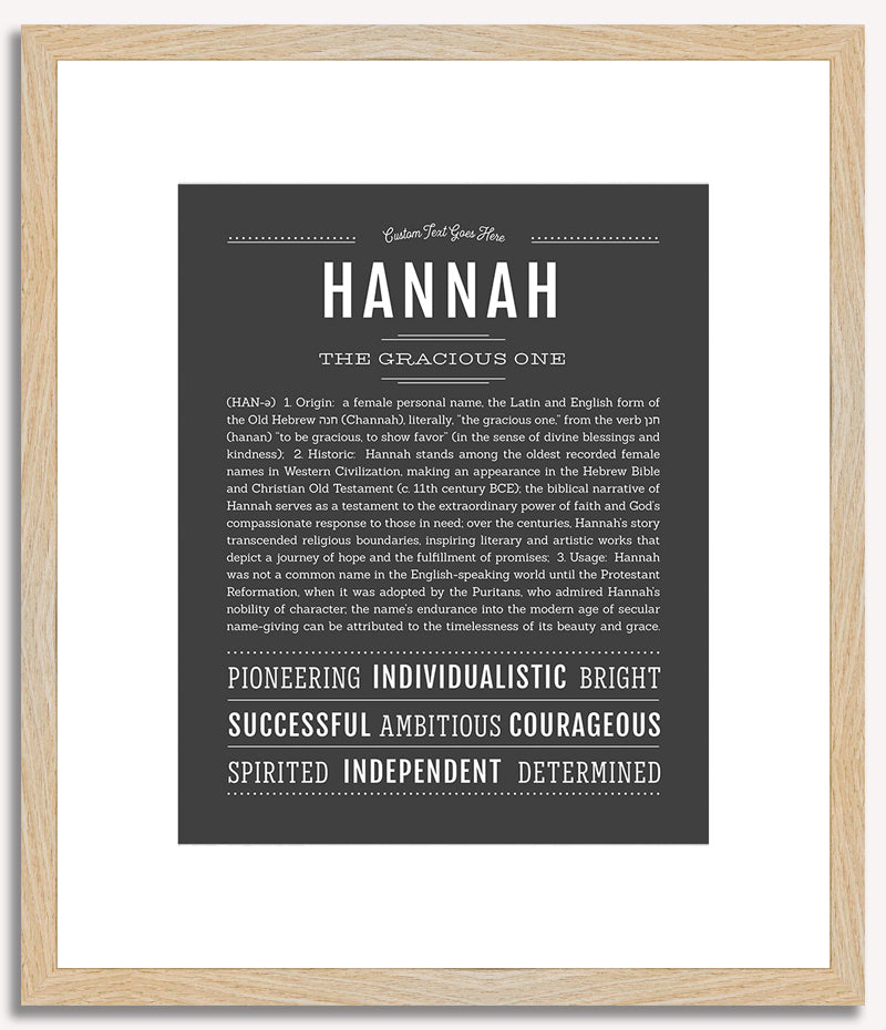 Hannah | Name Art Print