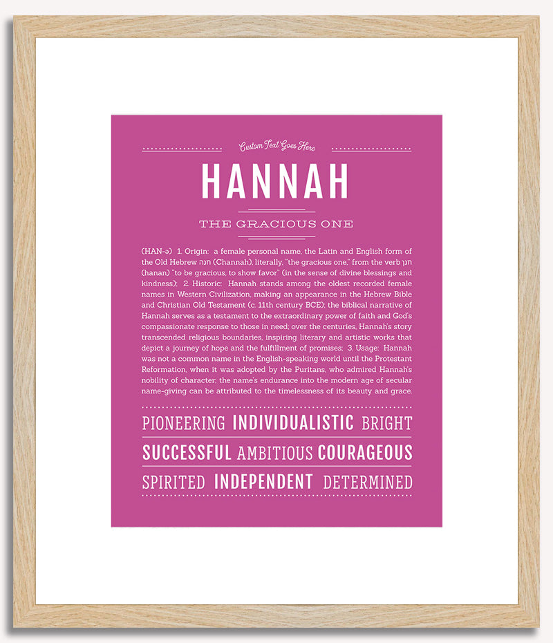 Hannah | Name Art Print