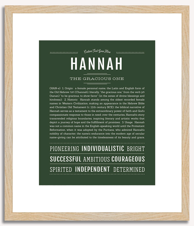 Hannah | Name Art Print