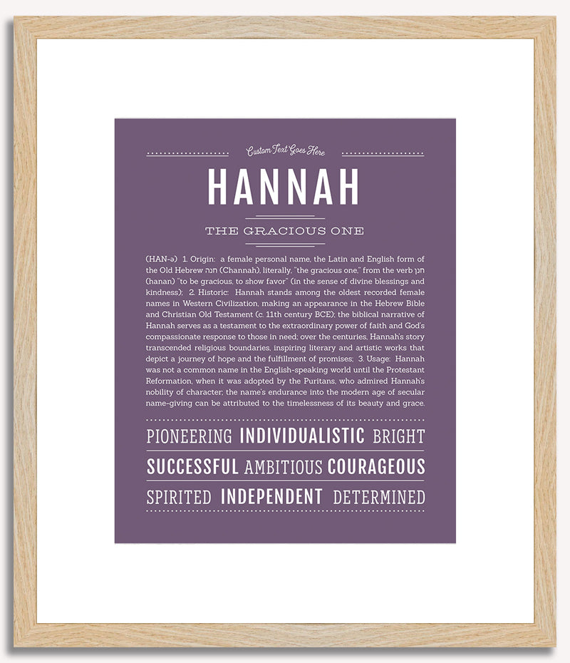 Hannah | Name Art Print