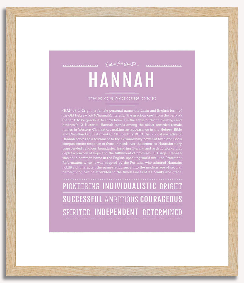 Hannah | Name Art Print