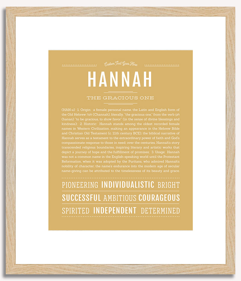 Hannah | Name Art Print