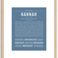 Hannah | Name Art Print